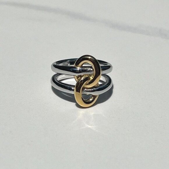 New! “Olivia” Mixed Metal Ring - Picture 2 of 4